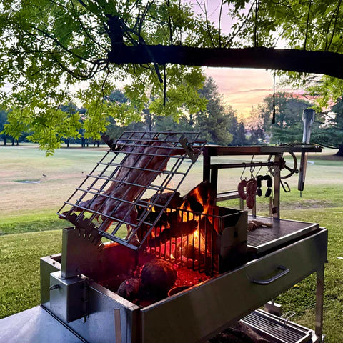 Premium XL Stainless Steel Charcoal Grill Tagwood BBQ26SS - 2600 sq. in. of Grilling Space