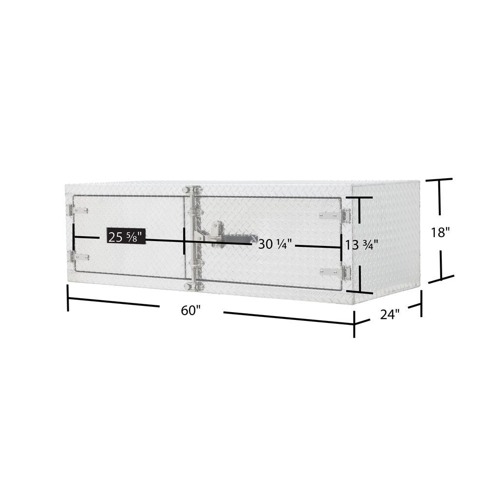 Diamond Plate Underbody Trailer Toolbox – Lockable