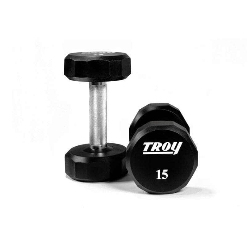 Troy TSD-U 12-Sided Urethane Encased Dumbbell Sets (Sold in 5 lb Increments)