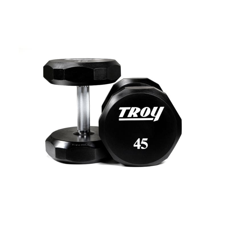 Troy TSD-U 12-Sided Urethane Encased Dumbbell Sets (Sold in 5 lb Increments)