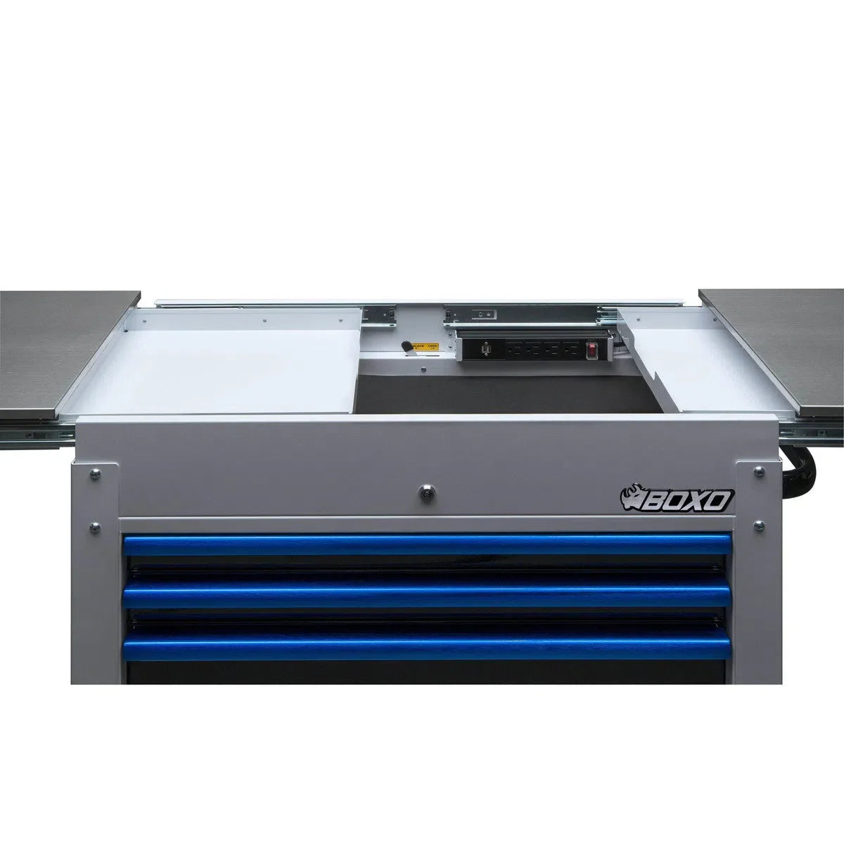 Boxo Pro Series | Loaded 35" 3-Drawer Slide-Top Service Cart Tool Box