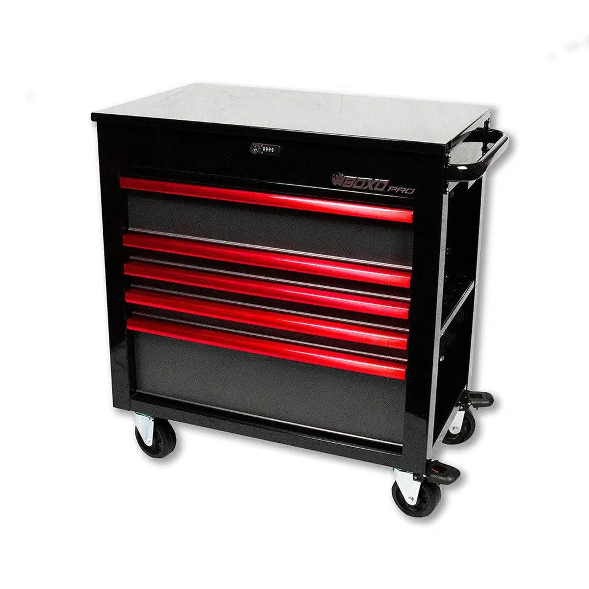 Boxo Pro Series | 35" 5-Drawer Flip-Top Service Cart Tool Box