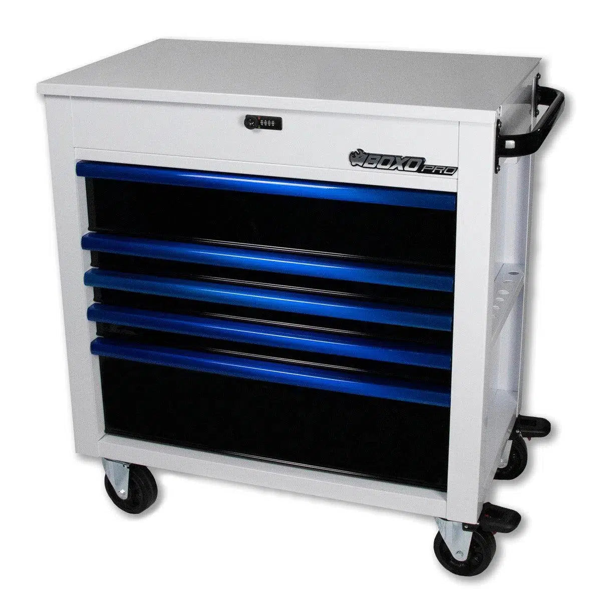 Boxo Pro Series | 35" 5-Drawer Flip-Top Service Cart Tool Box