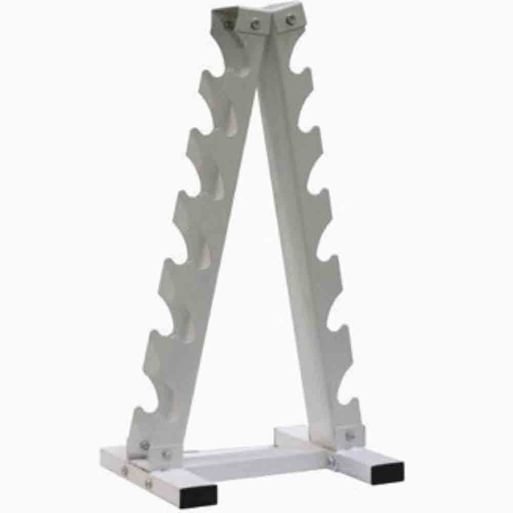 VTX 5 lb to 30 lb set of Rubber Dumbbells with A-Frame Rack