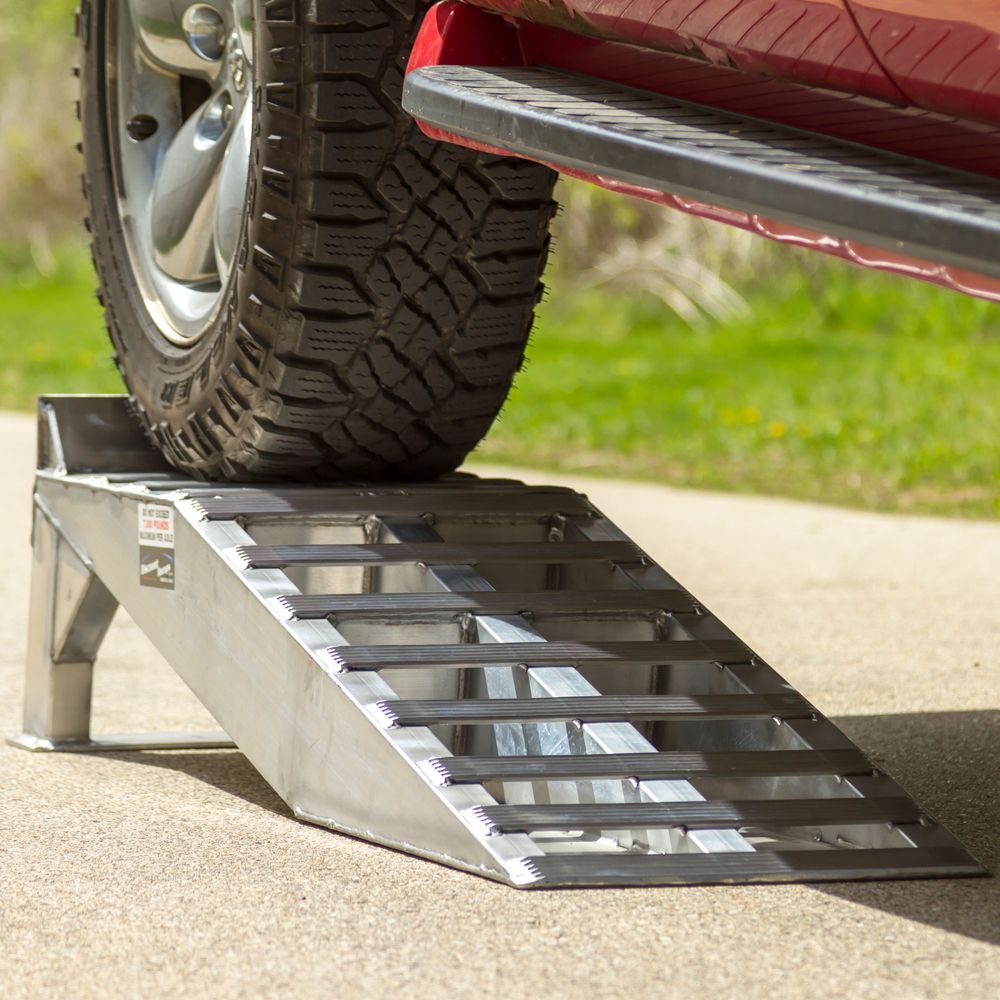 Heavy-Duty Aluminum Truck Service Ramps - 7,000 lb. per Axle