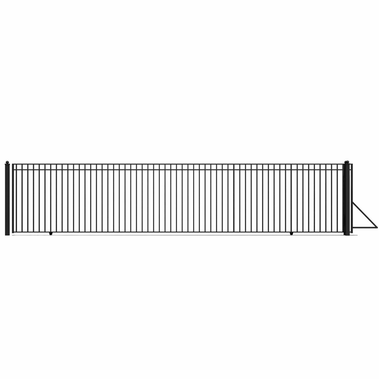 Aleko Steel Sliding Driveway Gate - MADRID Style - 30 x 6 Feet