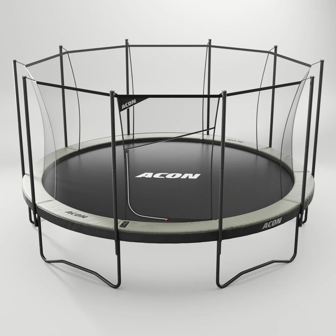 ACON Air 15ft Round Trampoline with Safety Net and Ladder, GEN 2.0