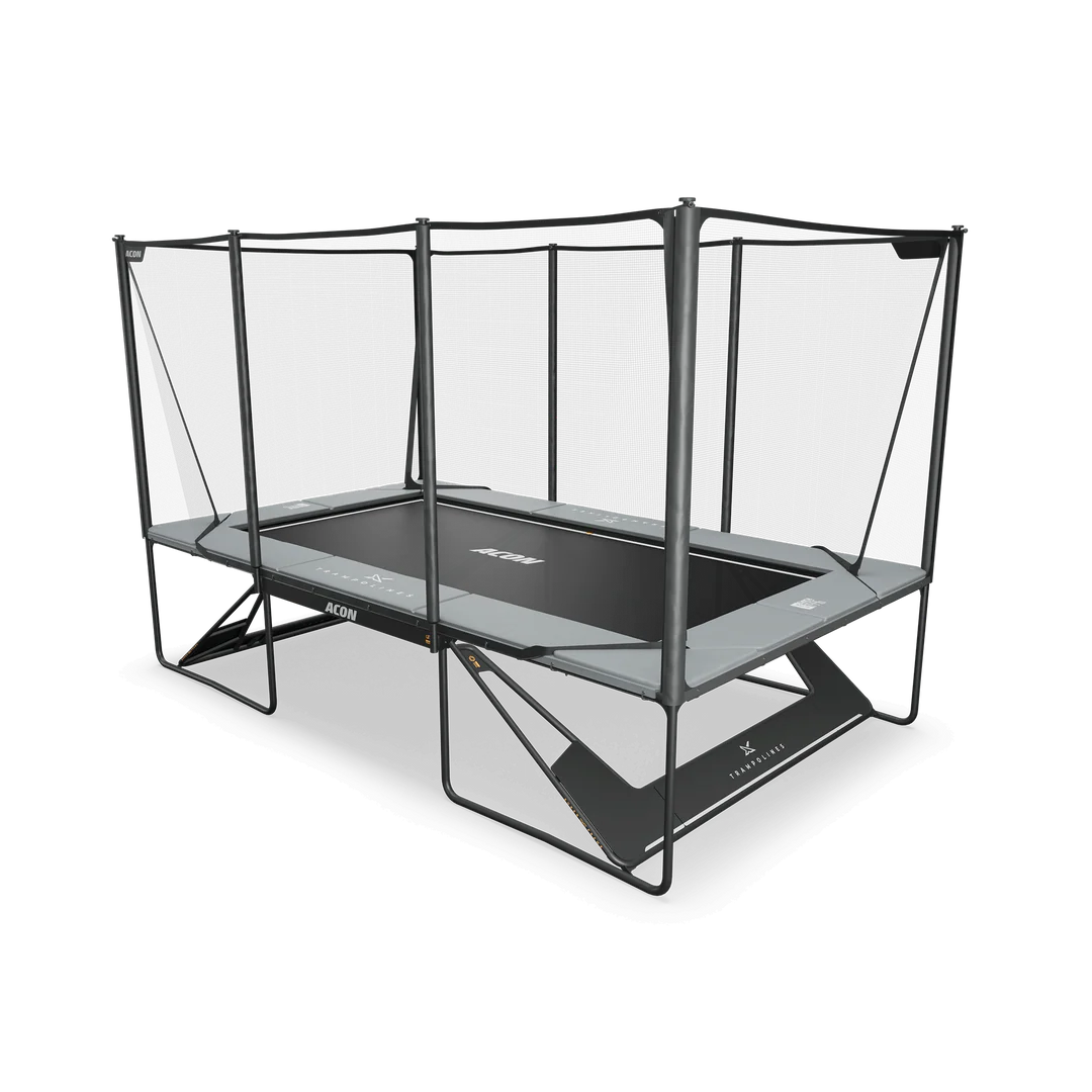 ACON X 17ft Rectangular Trampoline with Net and Ladder