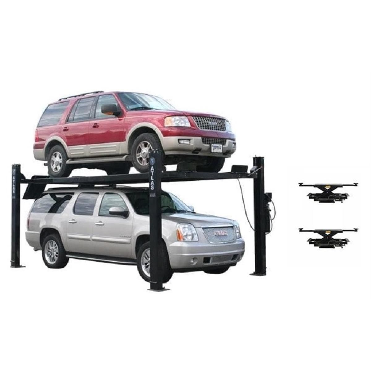 Atlas PRO9000 4 Post Lift + RJ35 Sliding Jacks Combo