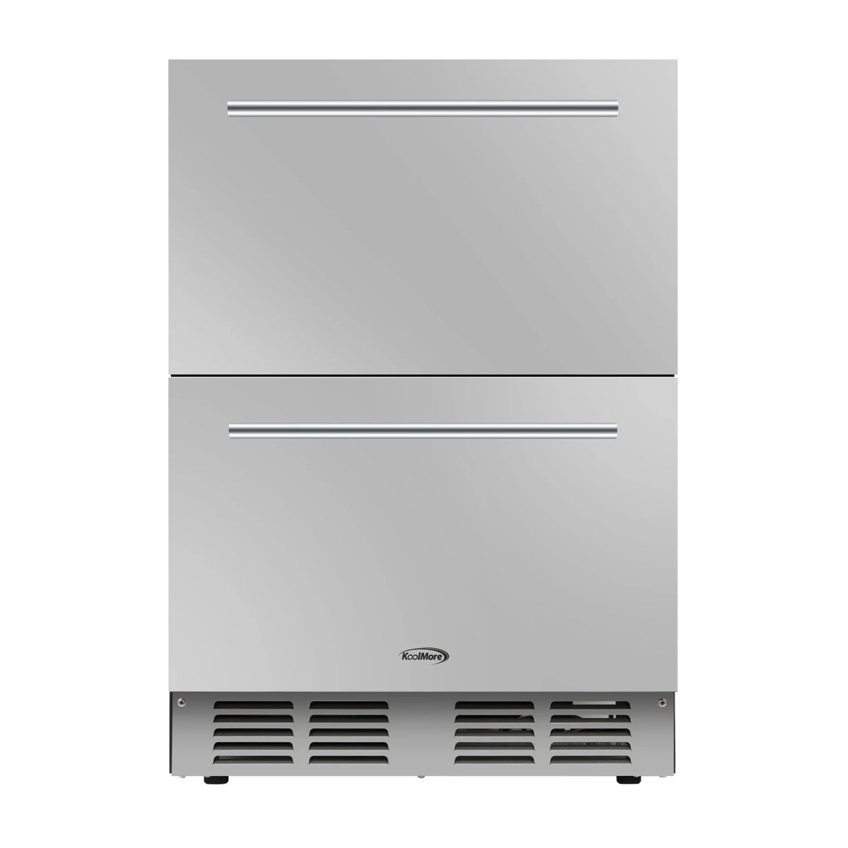 24 in. Built-in Two-Drawer Outdoor Refrigerator in Stainless-Steel