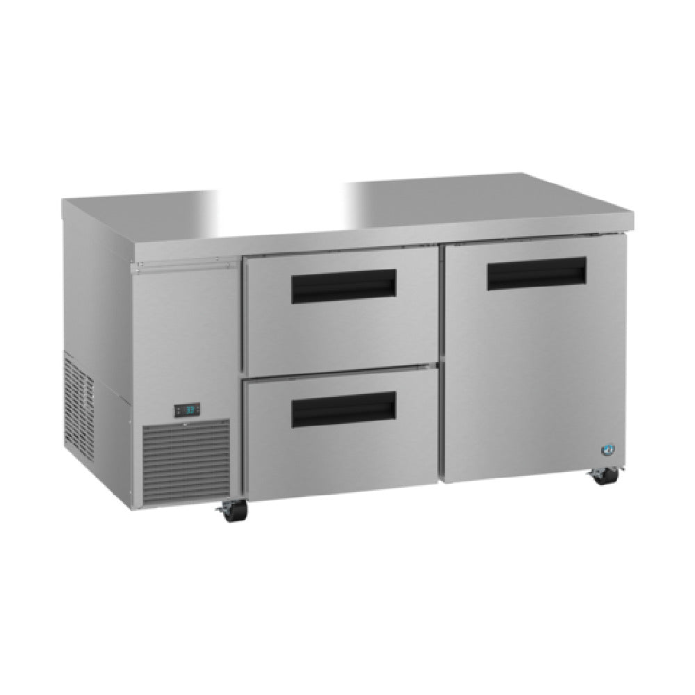 Hoshizaki ULR60B-D2 Steelheart Series Undercounter Refrigerator Reach-in Two-section