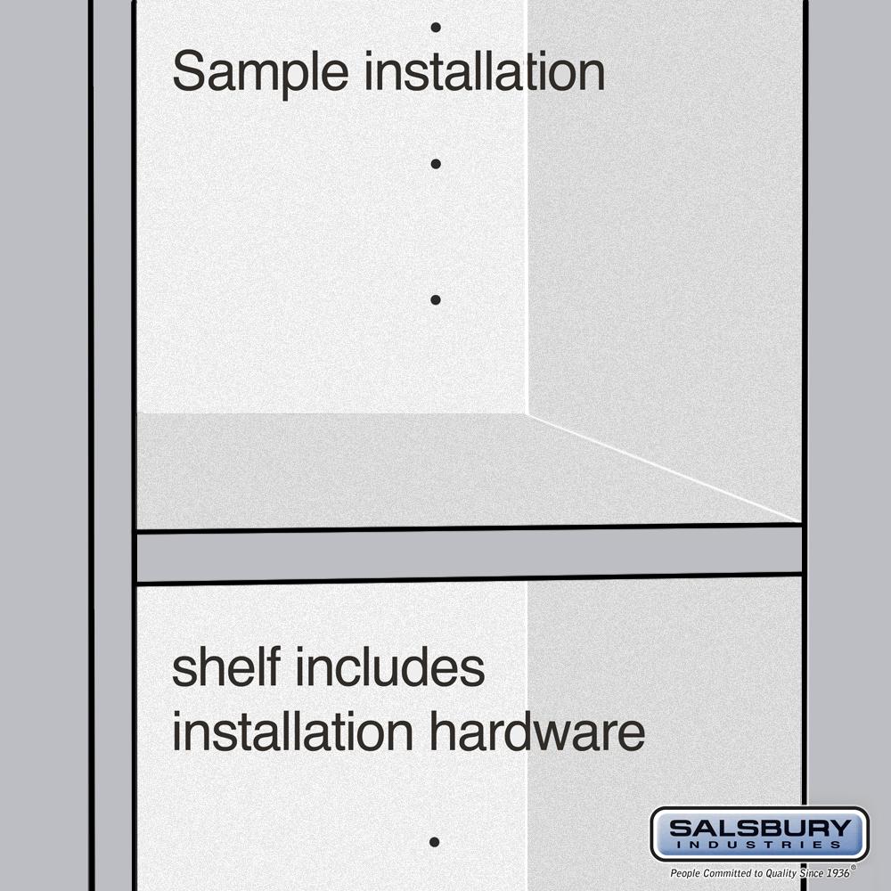Compartment Shelf - for 12" Wide - 15 Inch Deep Premier Wood Locker - Full Depth by Salsbury