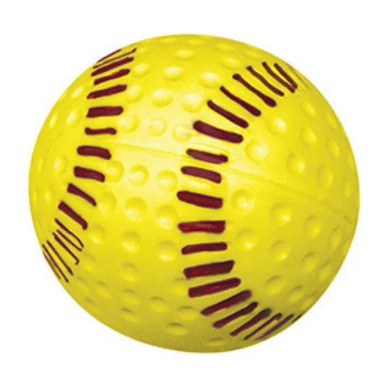 Sports Attack 12” Dimpled Softball Seamed Polyurethane , Yellow ,Dozen
