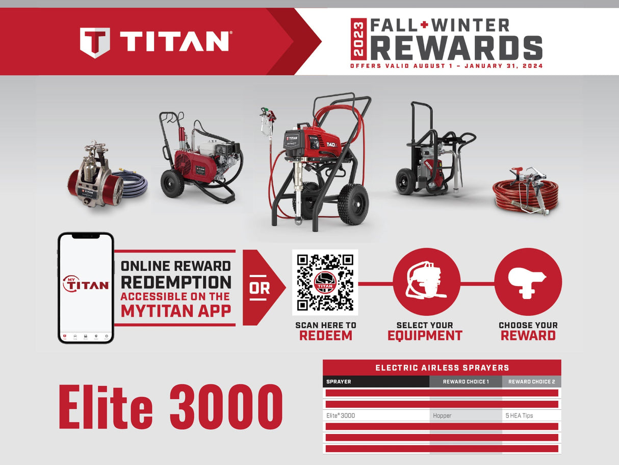 Titan Elite 3000 Electric Airless Sprayer 2402333