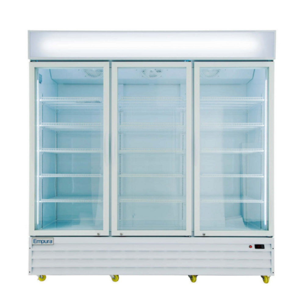 Empura Refrigeration EGM-75W Refrigerated Merchandiser 78.15"W X 32.28"D X 81.02"H 66.6 Cu. Ft. Capacity