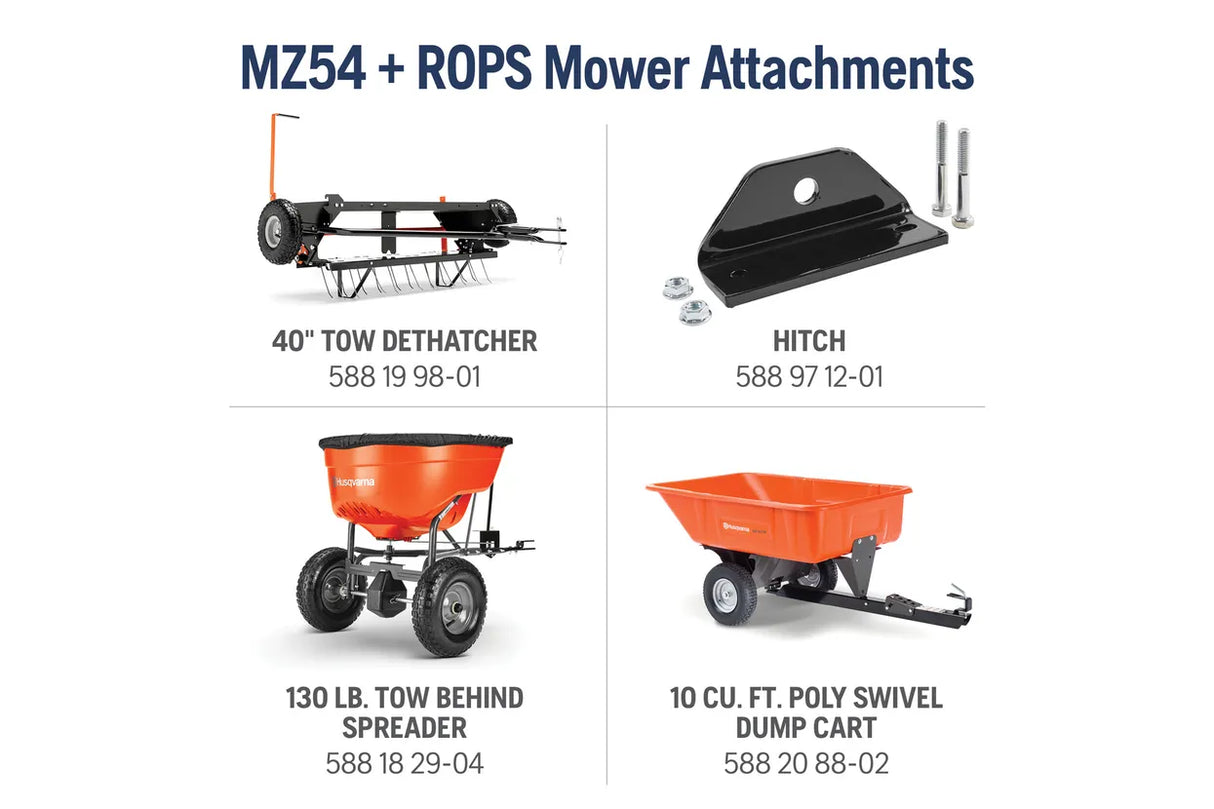 Husqvarna MZ 54 Zero Turn Mower w/ROPS (Kawasaki)