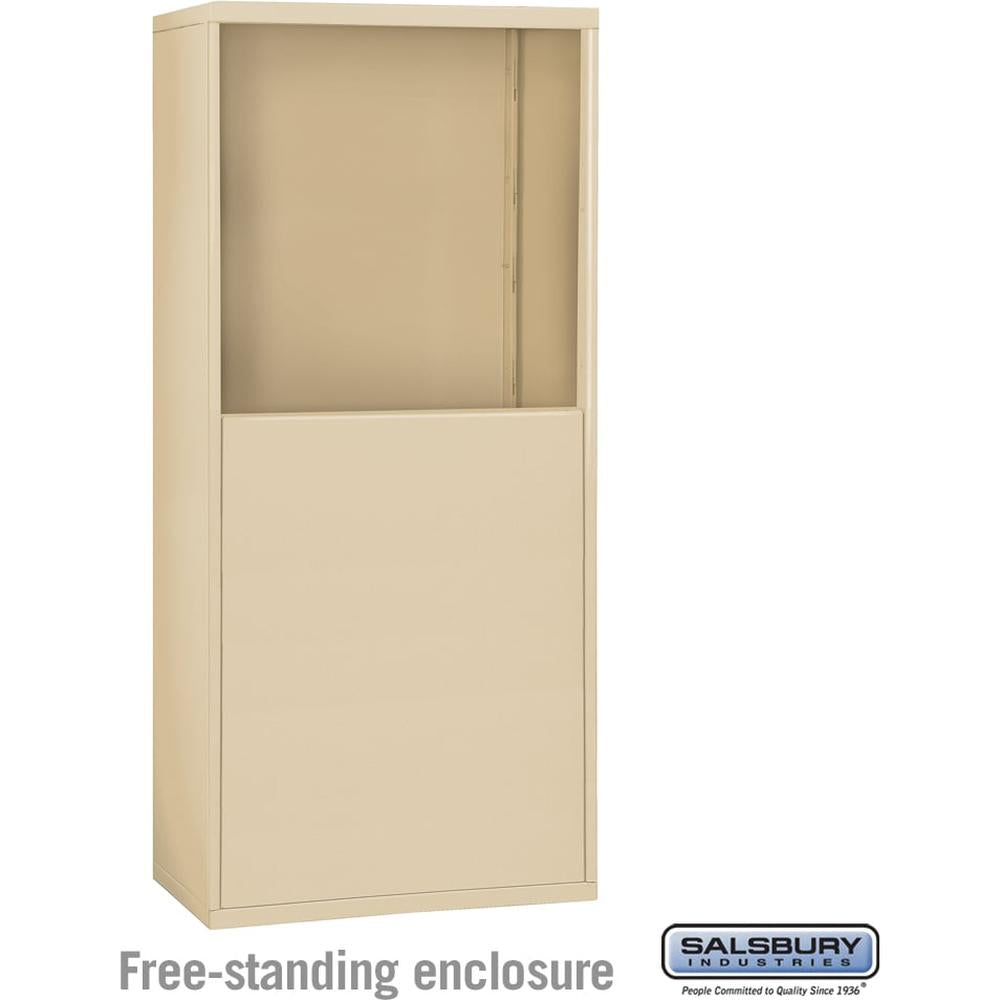 Free-Standing Enclosure for #19158-25 - Recessed Mounted Cell Phone Lockers - Aluminum by Salsbury