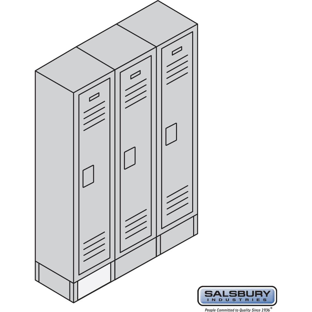 Front Base - for 12 Inch Wide Metal Locker by Salsbury