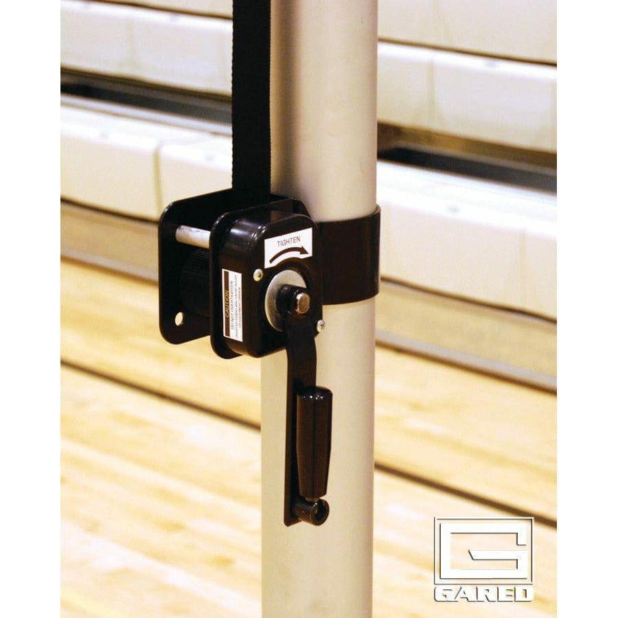 Gared Rallyline Scholastic 3-1/2" OD Telescopic One-Court Volleyball System 6100