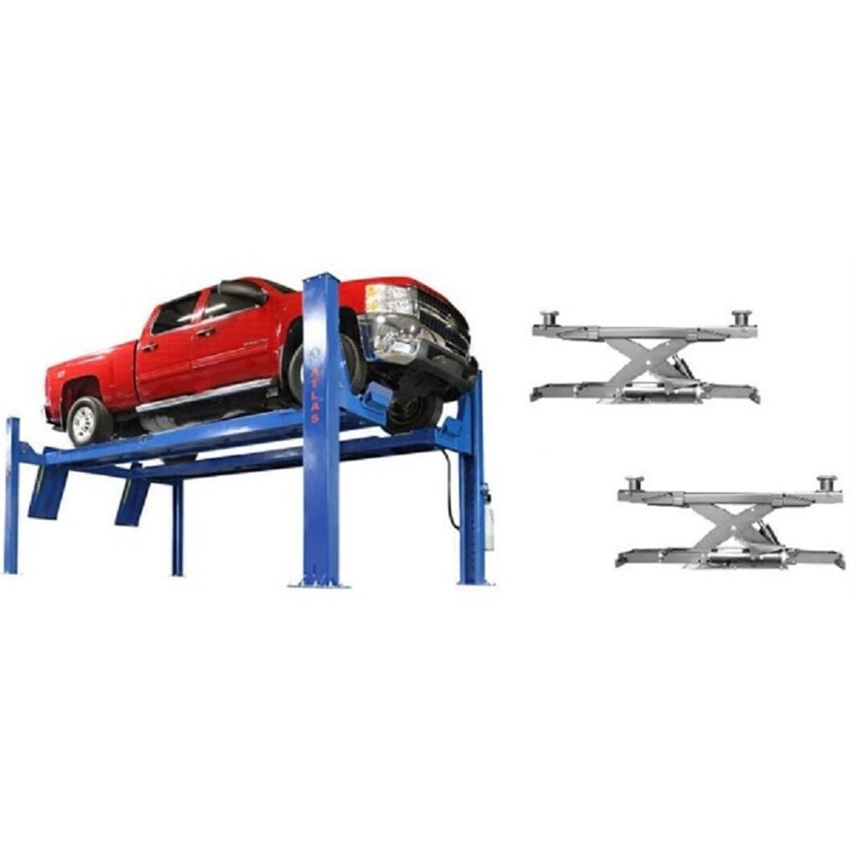 Atlas Platinum PVL14OF-EXT 4 Post Lift + RJ7000 ALI Certified Combo