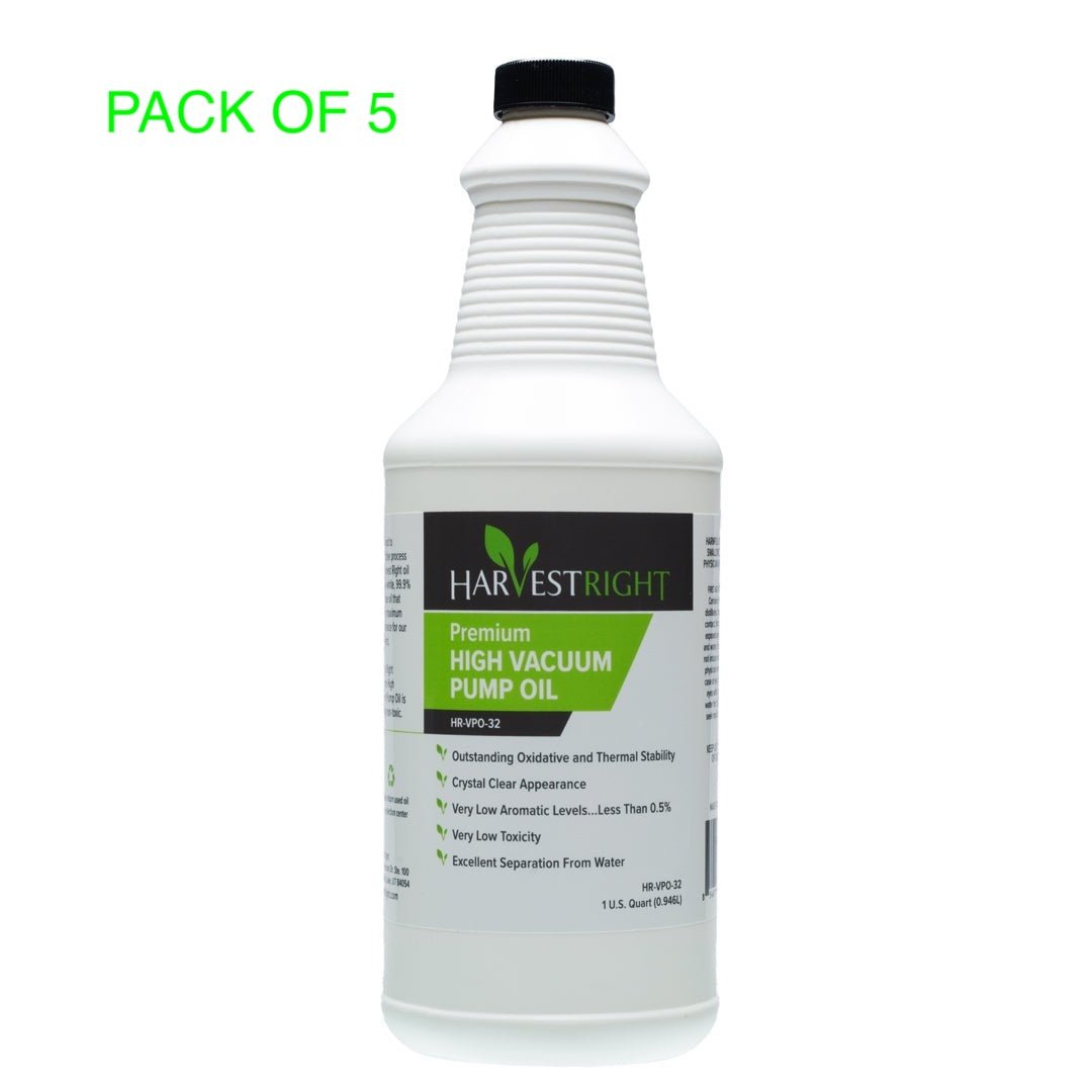 Harvest Right ® Vacuum Pump Oil 1 Quart (Pack of 3,5 or 10)