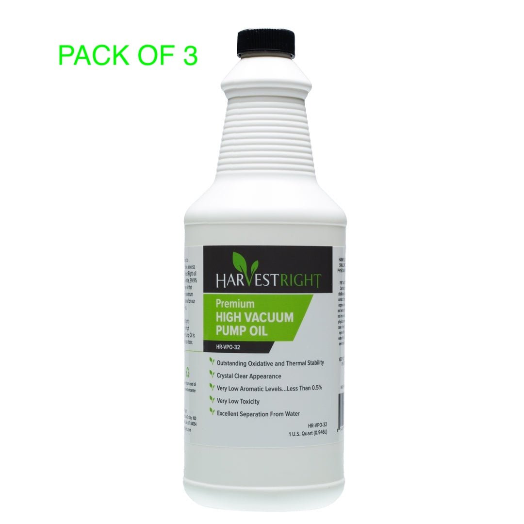 Harvest Right ® Vacuum Pump Oil 1 Quart (Pack of 3,5 or 10)