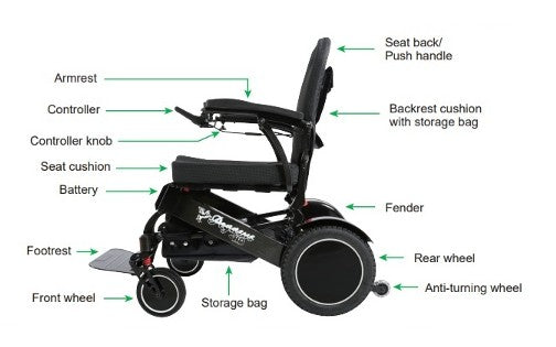 Pegasus Plus HD Bariatric Foldable Wheelchair