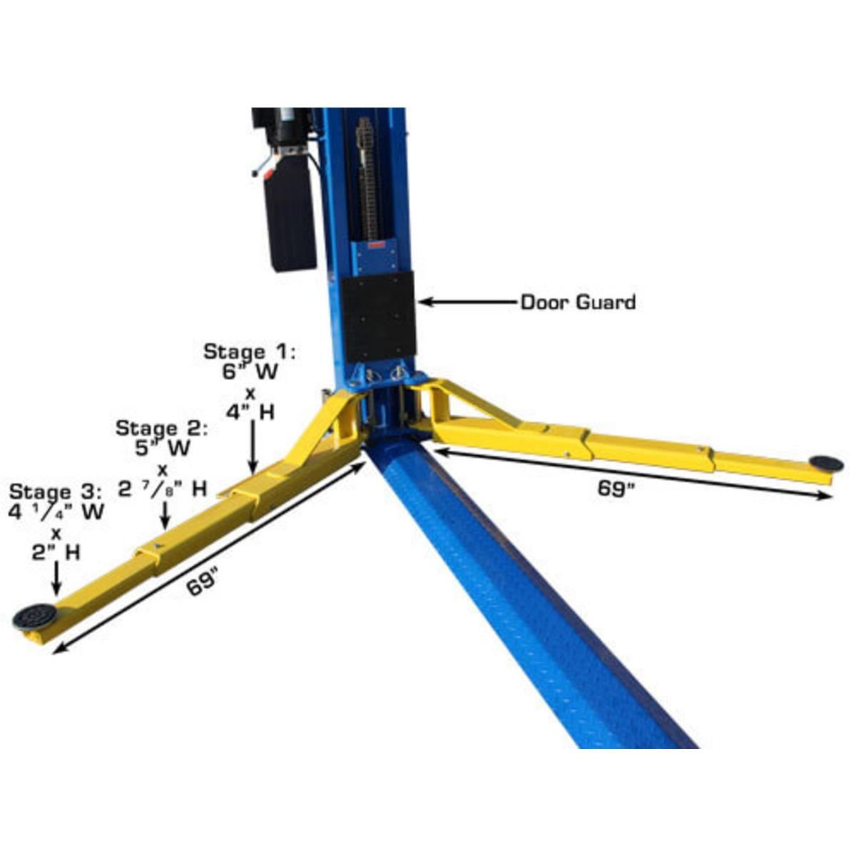 Atlas BP12000X 12,000 lb Baseplate 2 Post Lift