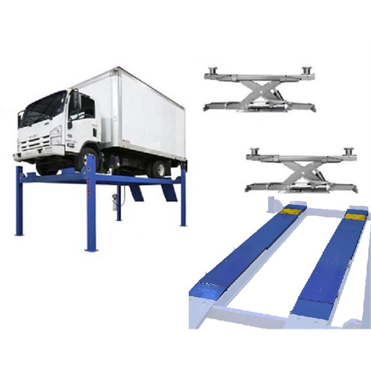 Atlas Platinum PVL14 4 Post Lift + RJ7000 & Alignment Kit ALI Certified Combo