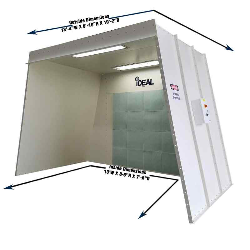 iDeaL PSB-AFOFB1388-AK Open Front Paint Booth
