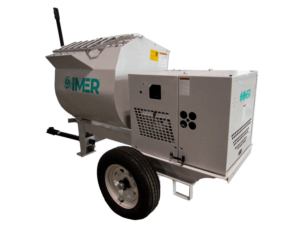 IMER - HSM 12 - 12 cu ft Horizontal Shaft Mortar Mixer