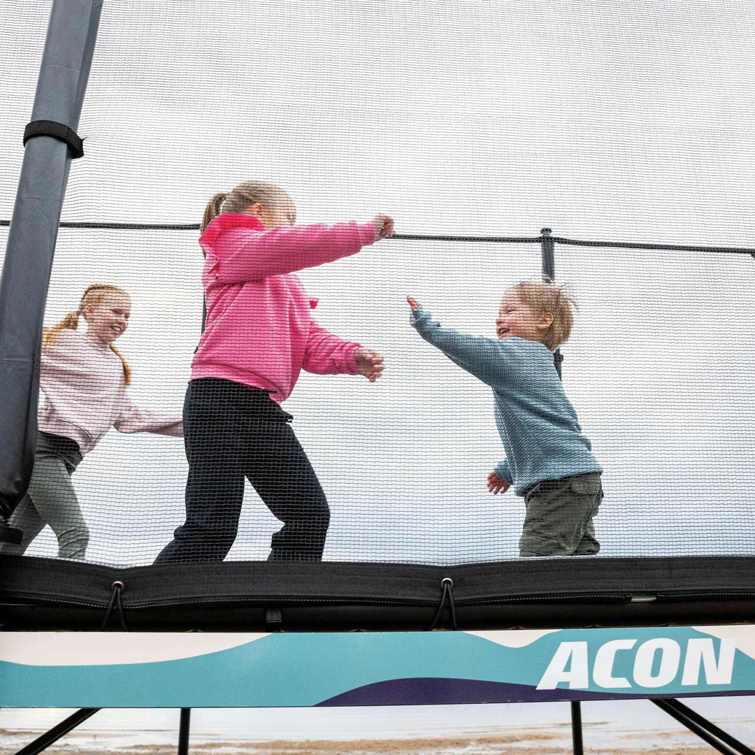 ACON X 17ft Rectangular Trampoline with Net and Ladder
