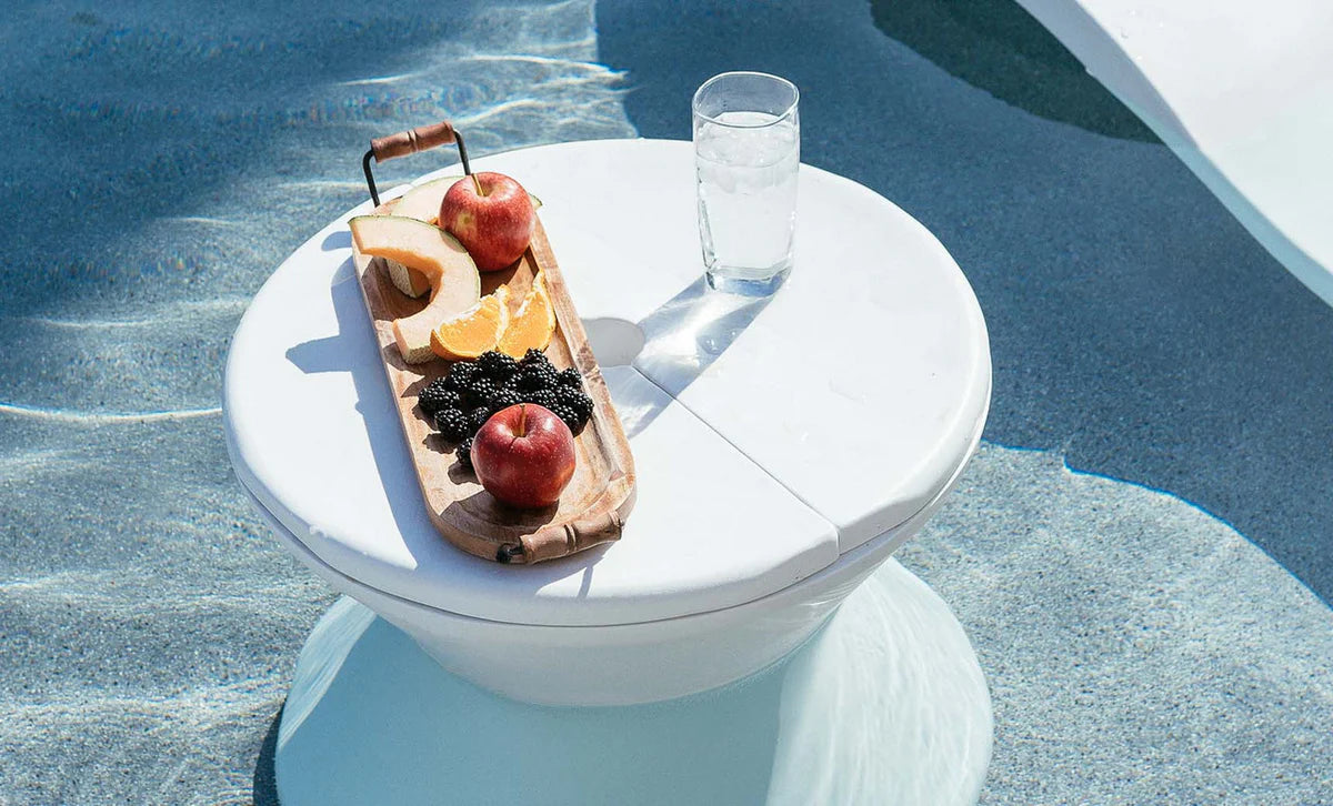 Ledge Lounger Signature Side Table Lid with Umbrella Hole
