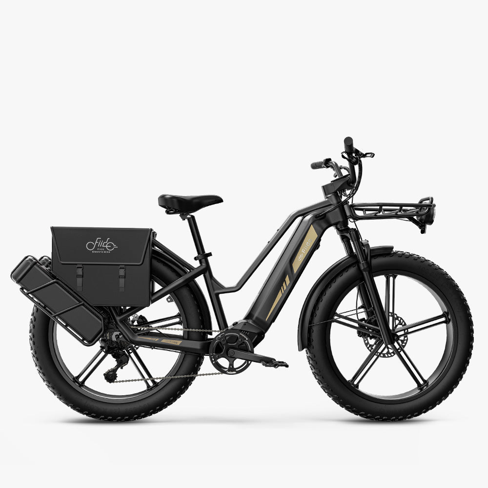 Fiido Titan Cargo Electric Bike | Fat Tire Mountain E-Bike | 84 Miles Long Distance Assist Rang