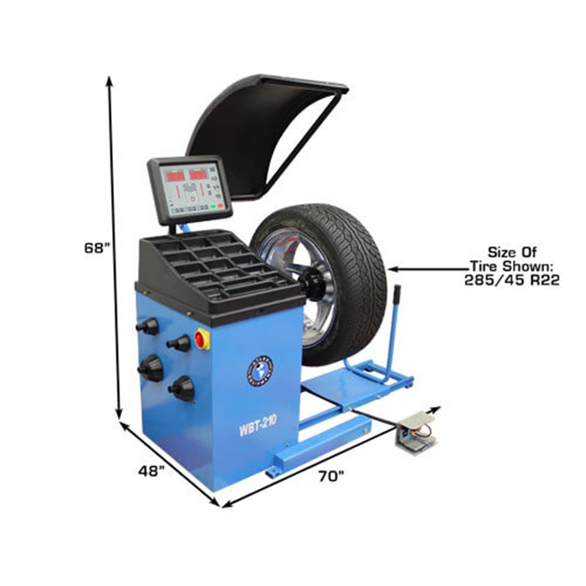 Atlas WBT-210 Heavy Duty Truck Wheel Balancer
