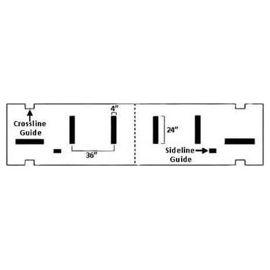 Newstripe 1/8" Deluxe Hash Mark Football Field Stencil