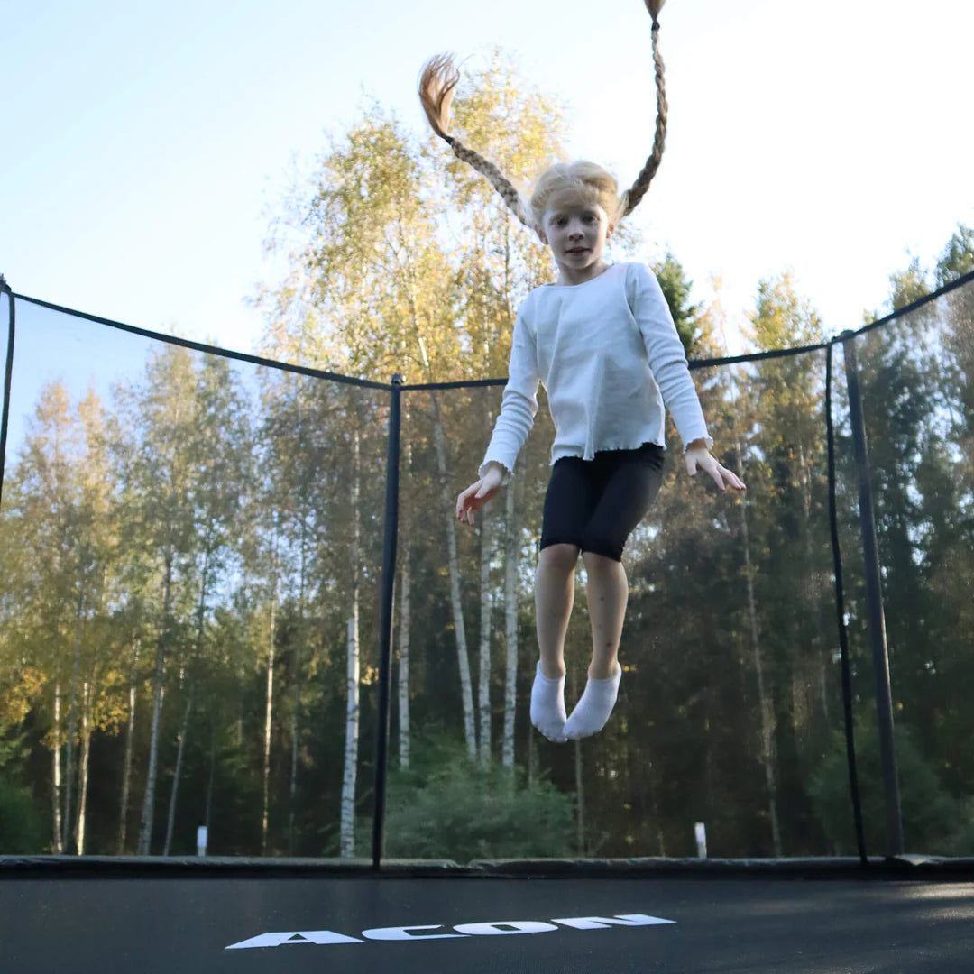 ACON Air 14ft Round Trampoline with Safety Net and Ladder, GEN 2.0