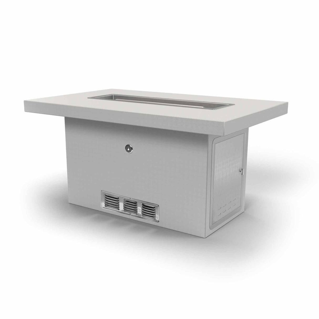 The Outdoor Plus 96" x 30" x 24" Ready-to-Finish Rectangular Gas Fire Table Kit