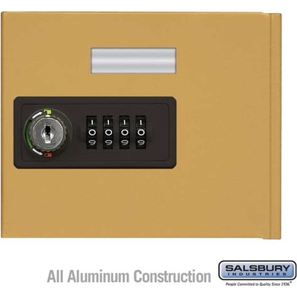 Replacement Door with Resettable Combination Lock - Standard A Size - for Cell Phone Locker - Aluminum by Salsbury