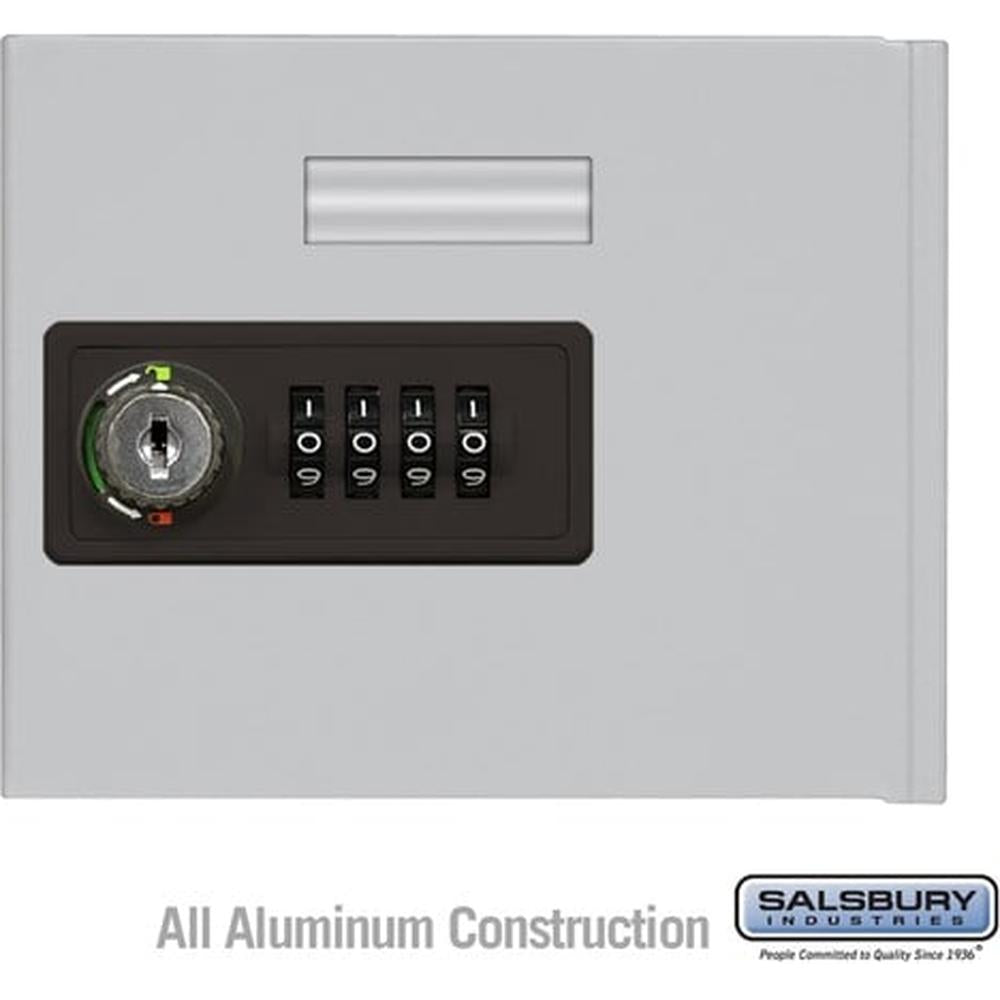 Replacement Door with Resettable Combination Lock - Standard A Size - for Cell Phone Locker - Aluminum by Salsbury