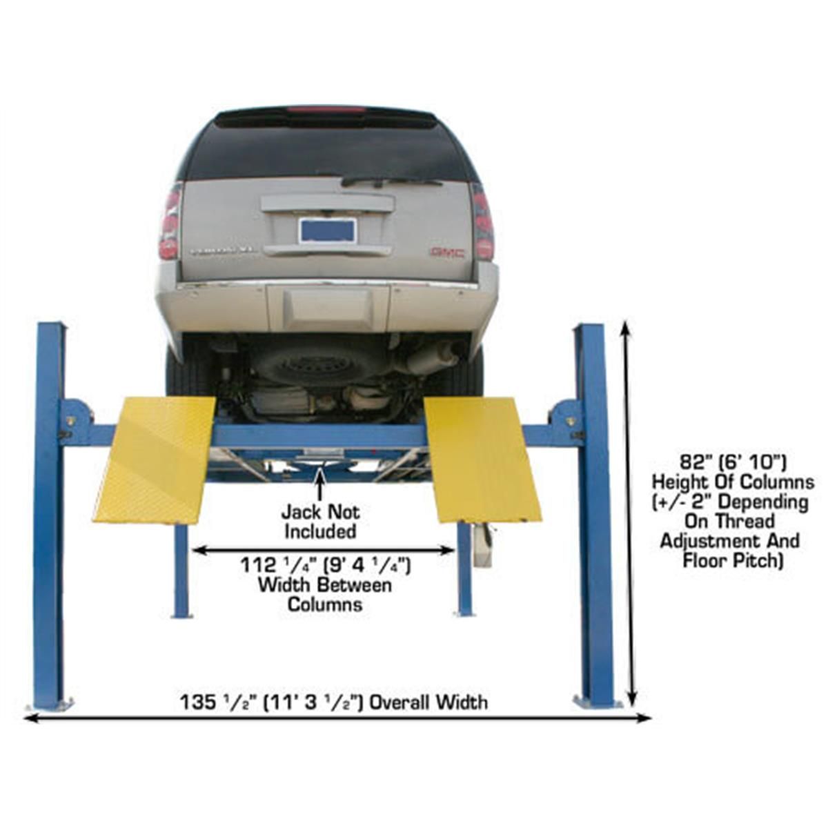 Atlas 412 12,000 lb Commercial 4-Post Lift