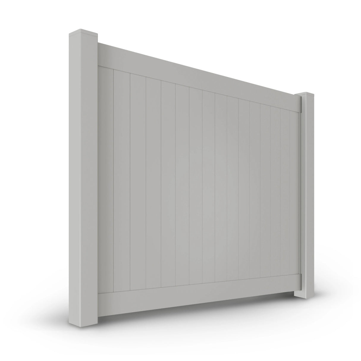 Aleko 8’ x 6’ Vinyl Privacy Fence - Gray - Denver Series