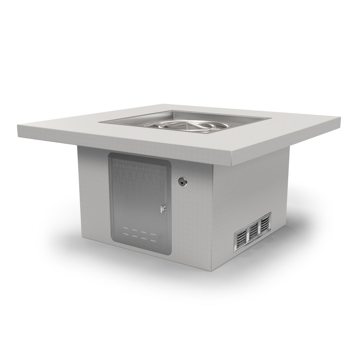 The Outdoor Plus 84" x 84" x 24" Ready-to-Finish Square Gas Fire Table Kit