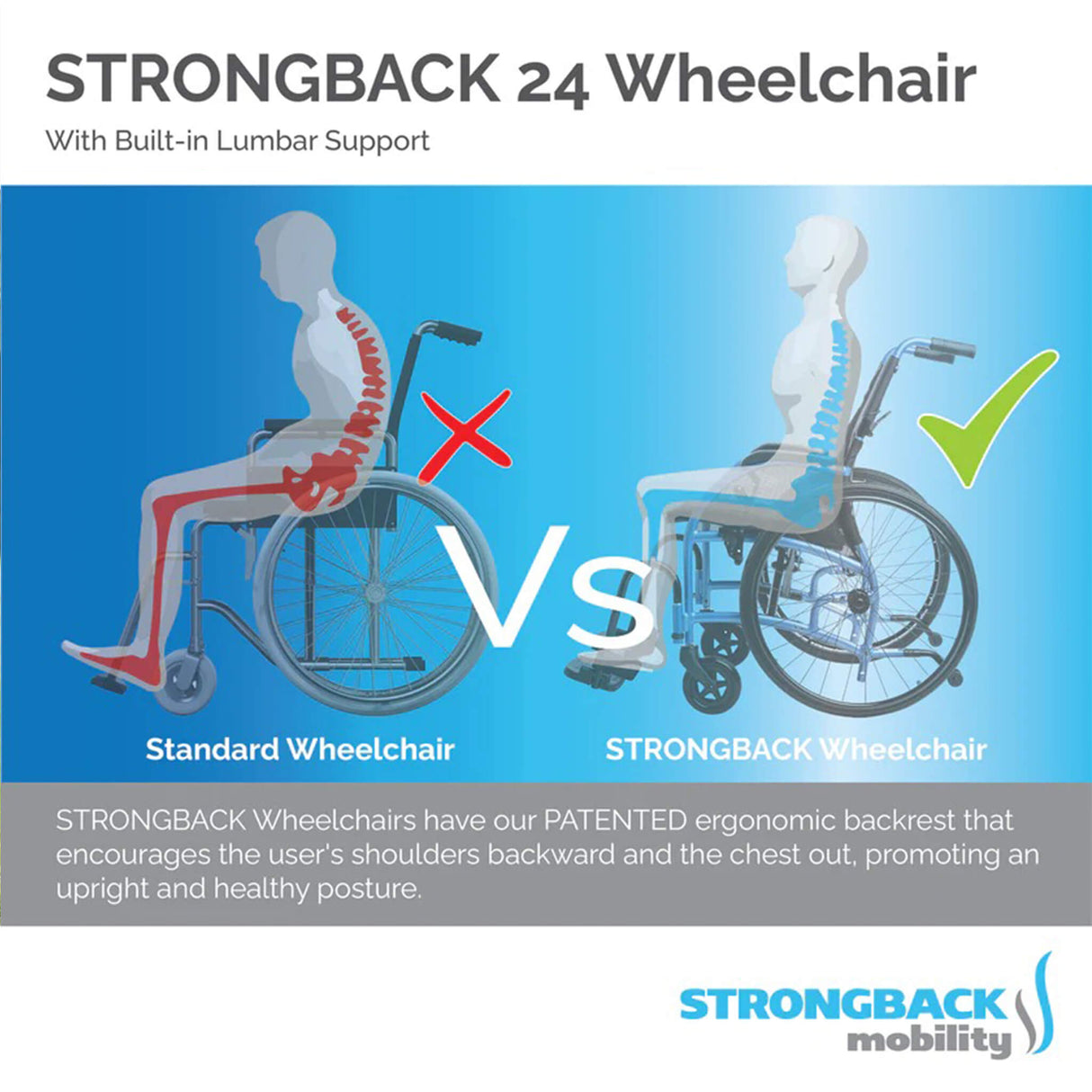 STRONGBACK 24 Wheelchair | Lightweight And Ergonomic Design