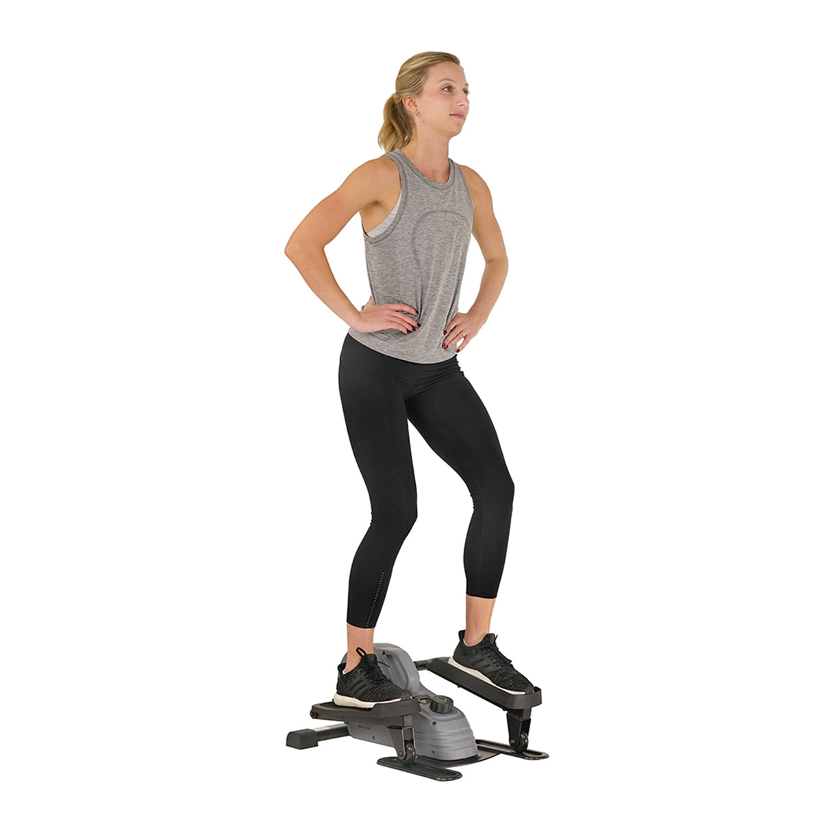 Sunny Health & Fitness Portable Standing Mini Elliptical Trainer