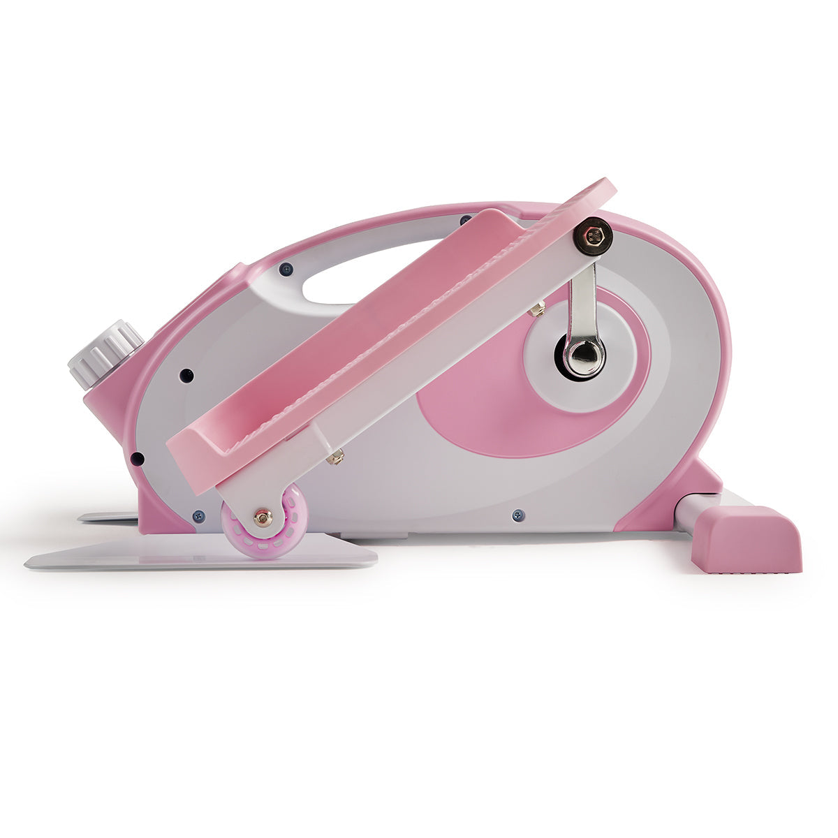 Sunny Health & Fitness Smart Pink Under Desk Mini Elliptical Exercise Trainer