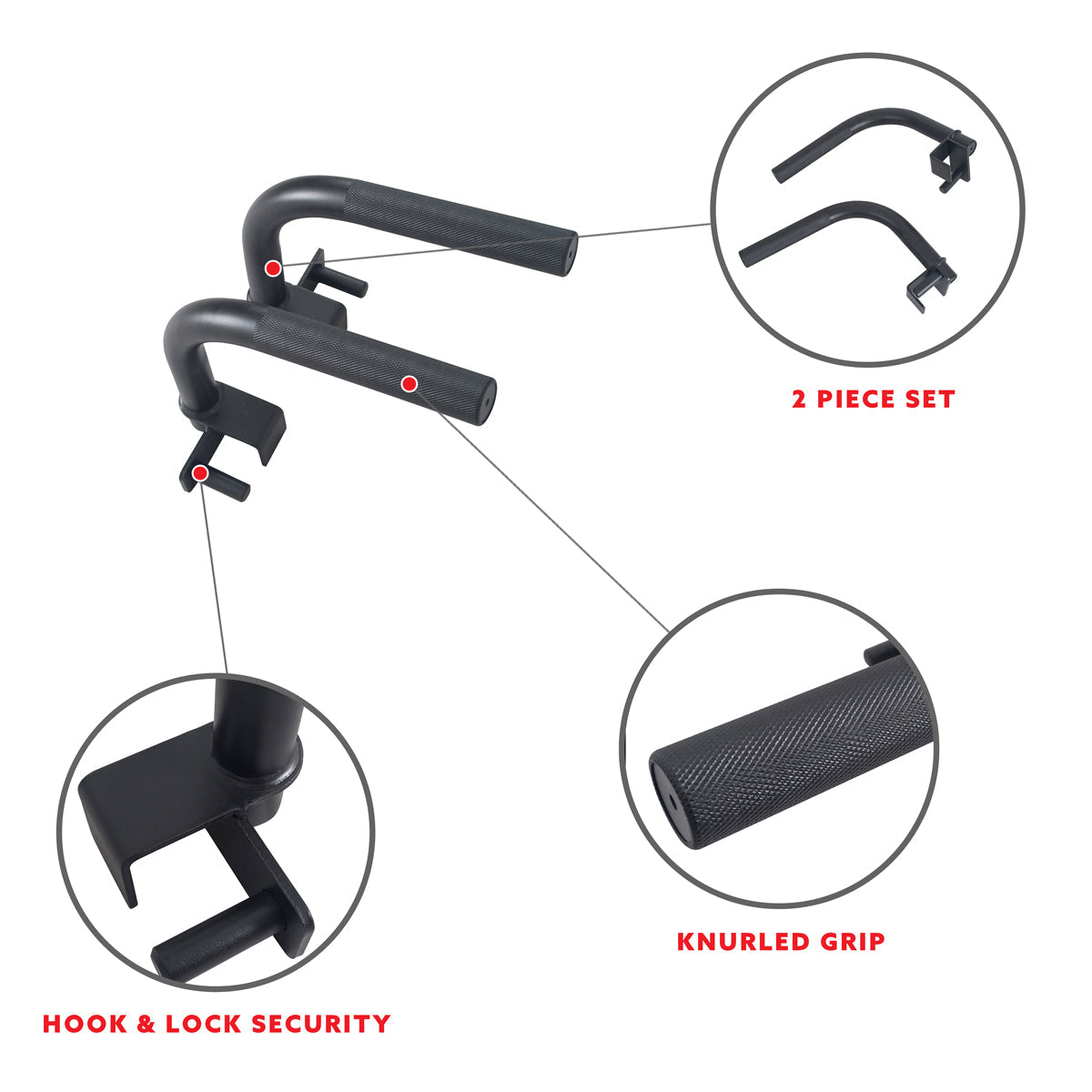 Sunny Health & Fitness Sunny Strength™ Dip Bar Attachment for Squat Racks and Power Cages