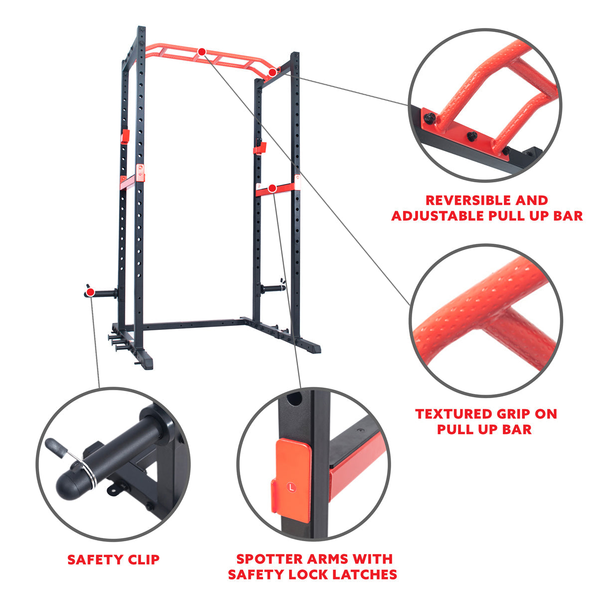 Sunny Health & Fitness Power Zone Advanced Multifunction Squat Power Cage