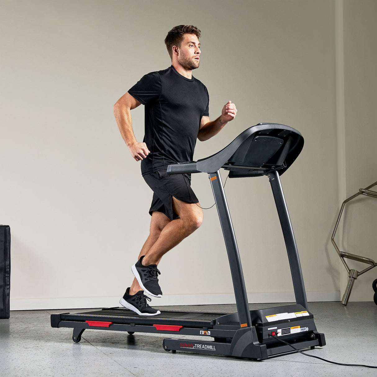 Sunny Health& Fitness Premium Folding Auto-Incline Smart Treadmill with Exclusive SunnyFit® App Enhanced Bluetooth Connectivity