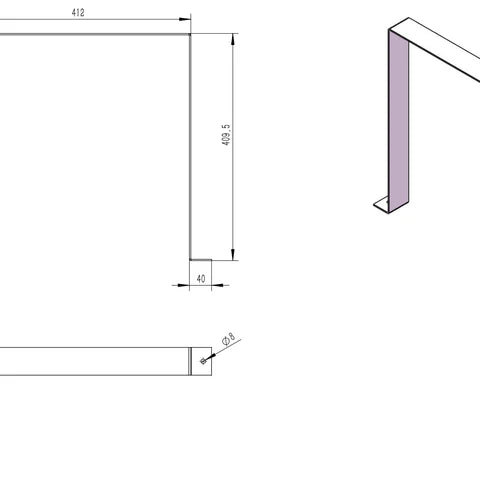 Tagwood BBQ Wall Fastener for Smoke Hood --